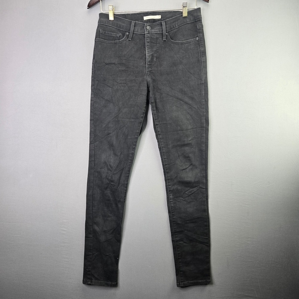 Levi's 311 Shaping Skinny Jeans 28 Womens Black Stretch Denim Mid Rise Pants
